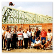 1986 Richtfest des Sportheimes